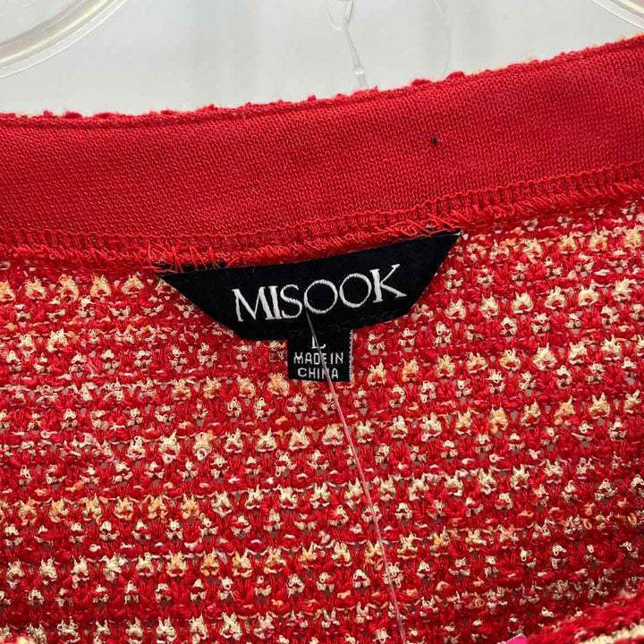 Size L MISOOK Red Print Dress