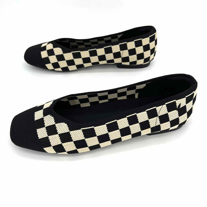 Shoe Size 39.5 VIVAIA Multi-Color Knit Flats
