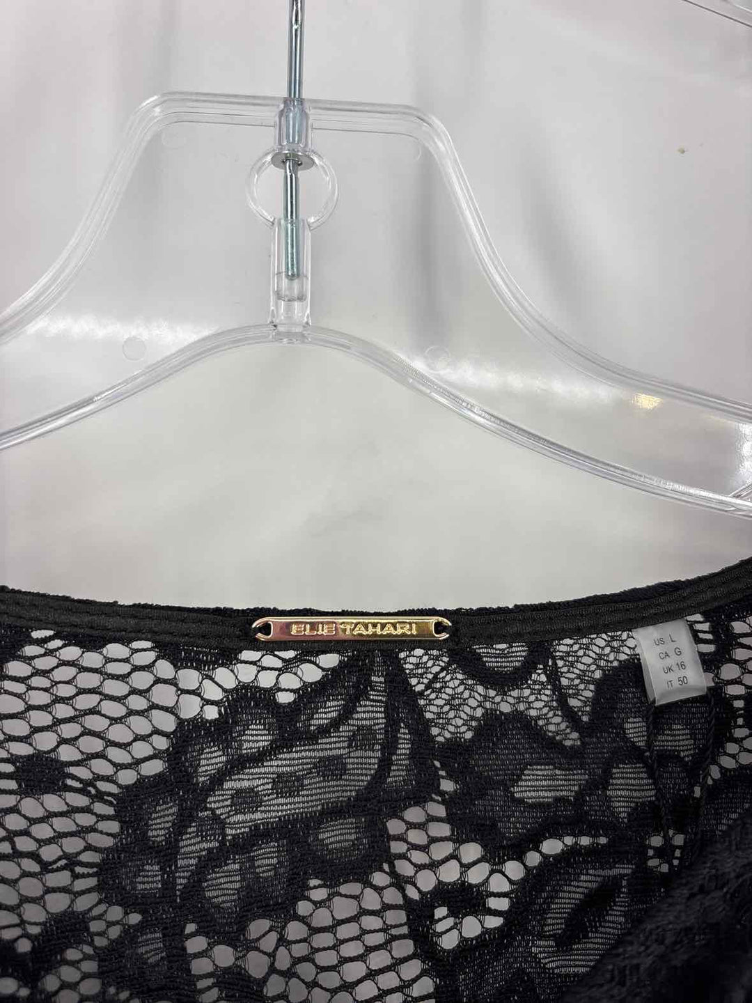 Size L ELIE TAHARI Black Shirt