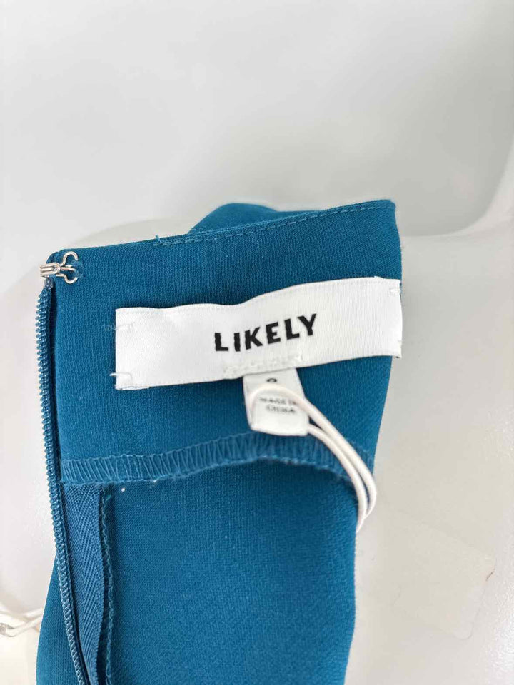 Size 8 LIKELY Blue Dress