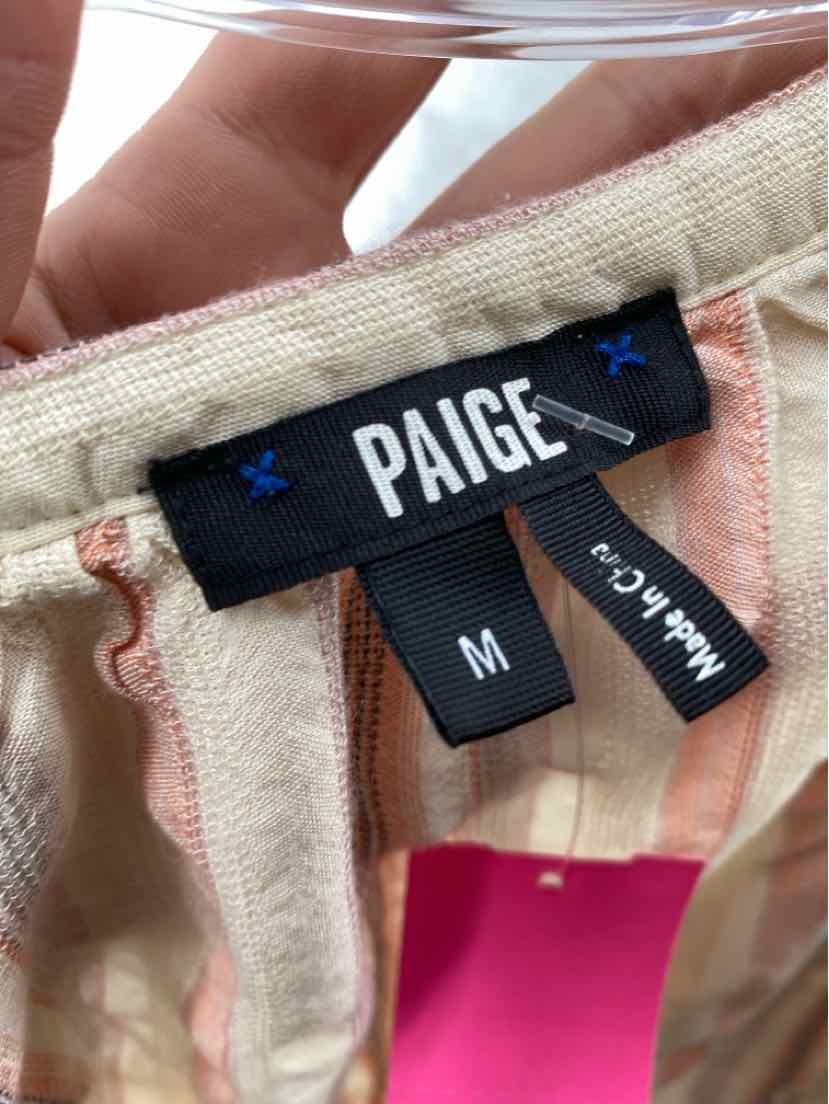 Size M PAIGE Peach Shirt