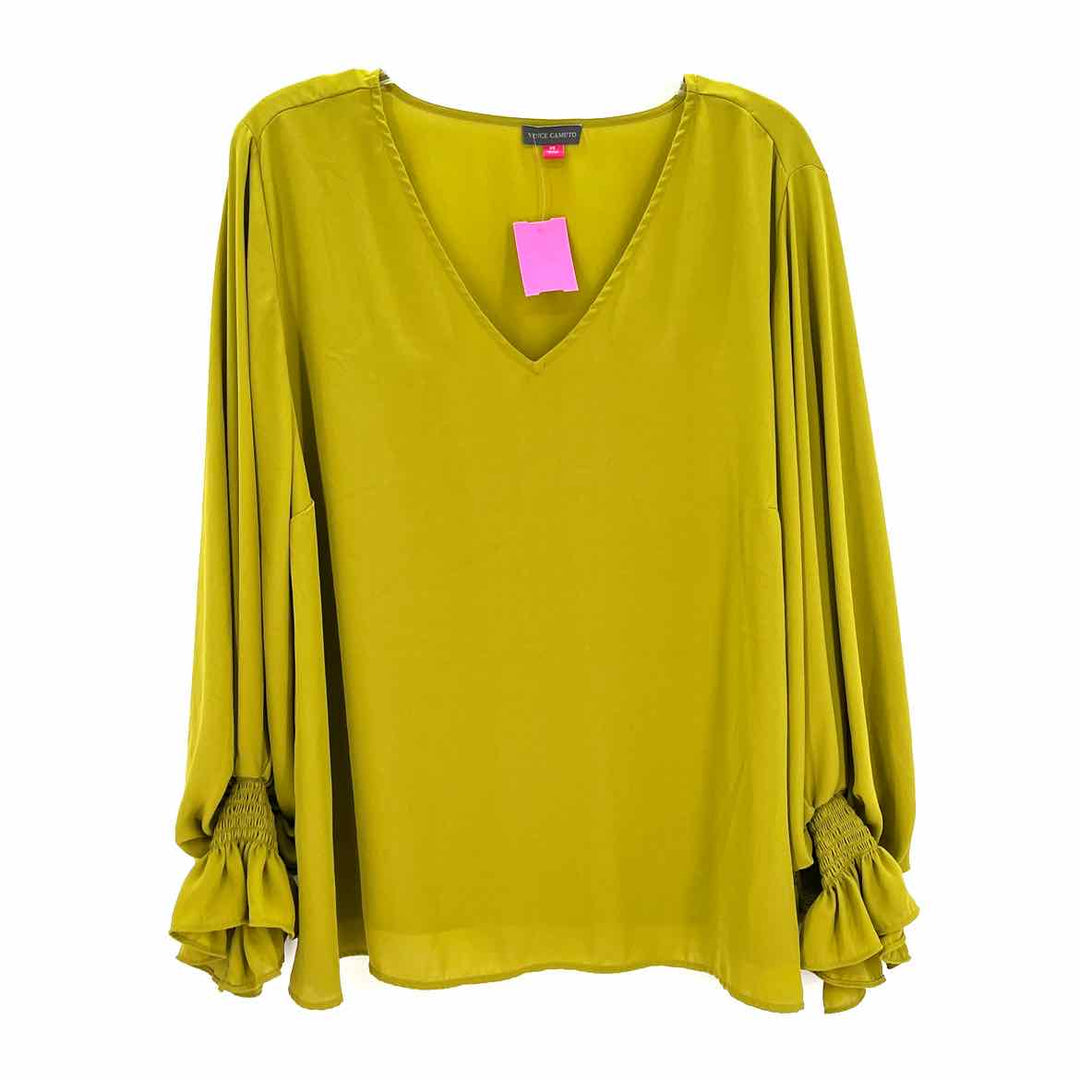 Size 2X Vince Camuto Lime Green Shirt
