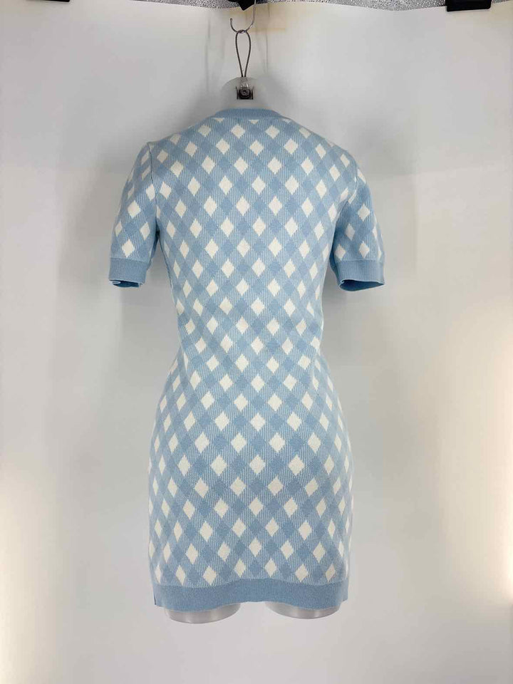Size S Blue Print Dress