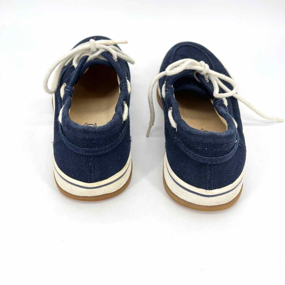 Shoe Size 8 LAND END Navy Canvas Sneakers