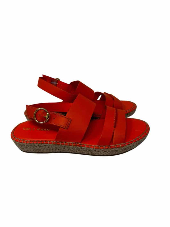 Shoe Size 8 Cole Haan Orange Sandals