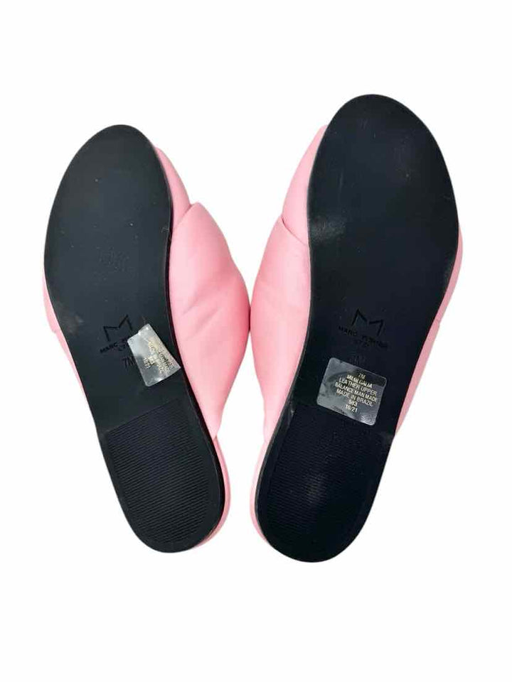 Shoe Size 7 MARC FISHER Pink Leather Sandals