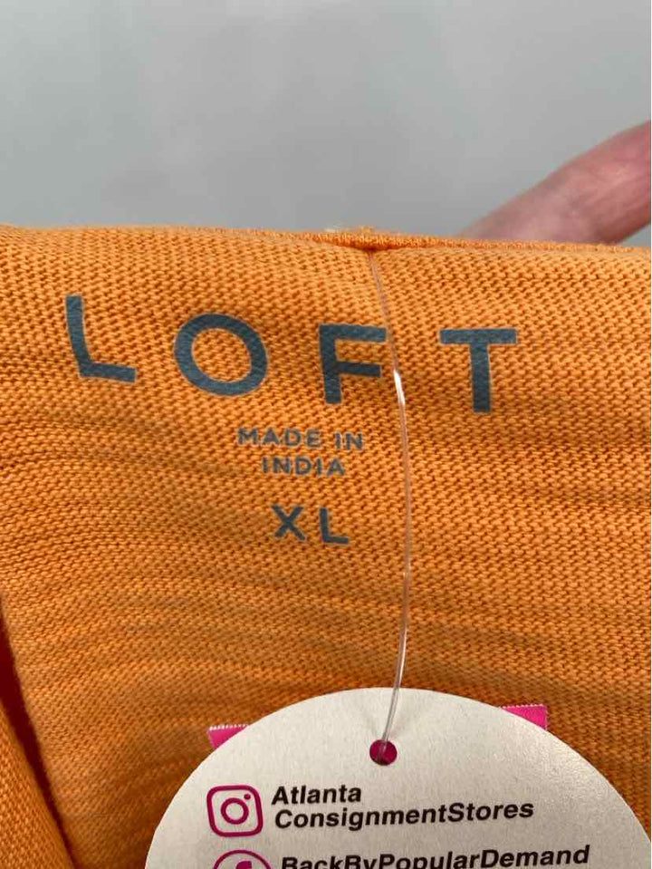 Size XL LOFT Orange Shirt