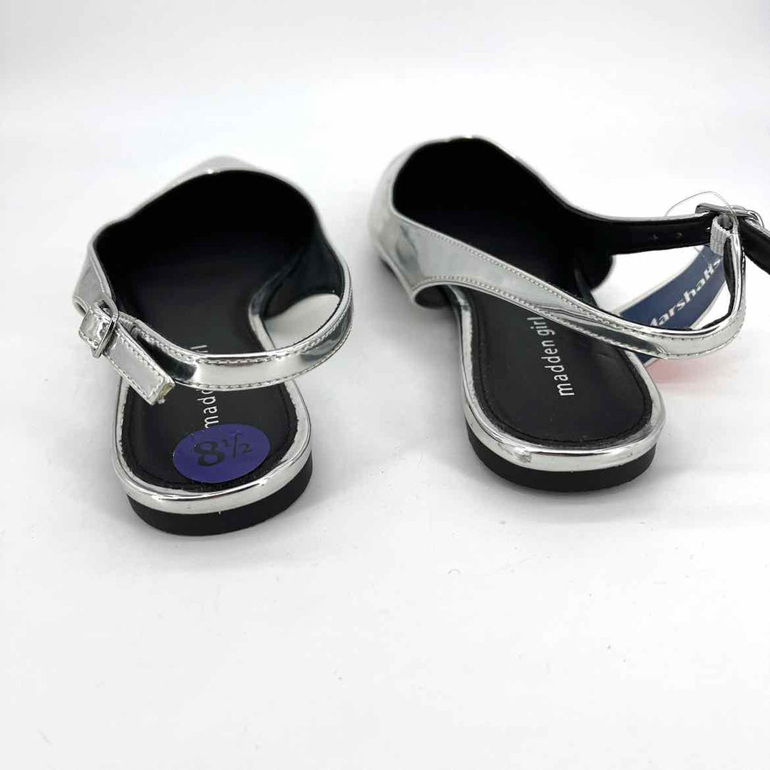 Shoe Size 8.5 Steve Madden Silver Flats