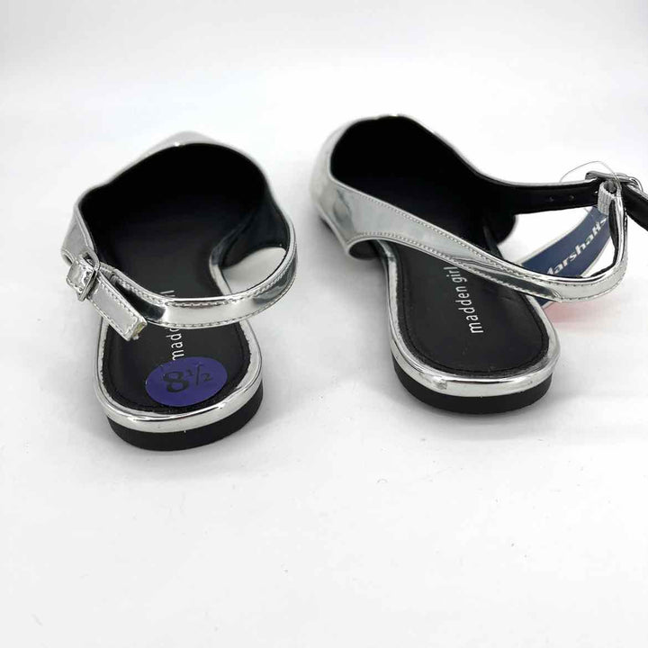 Shoe Size 8.5 Steve Madden Silver Flats