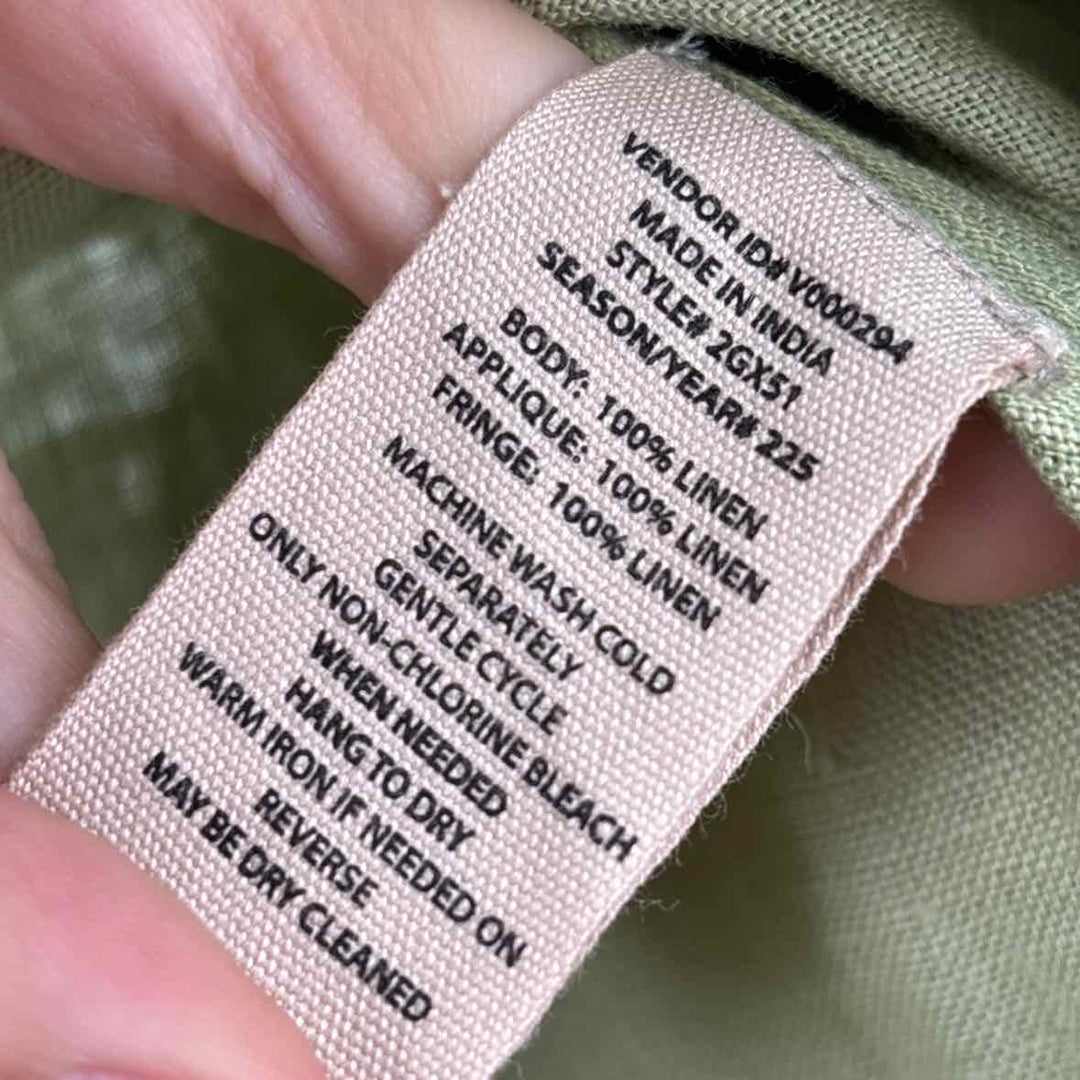 SOFT SURROUNDINGS Sage Linen Shirt