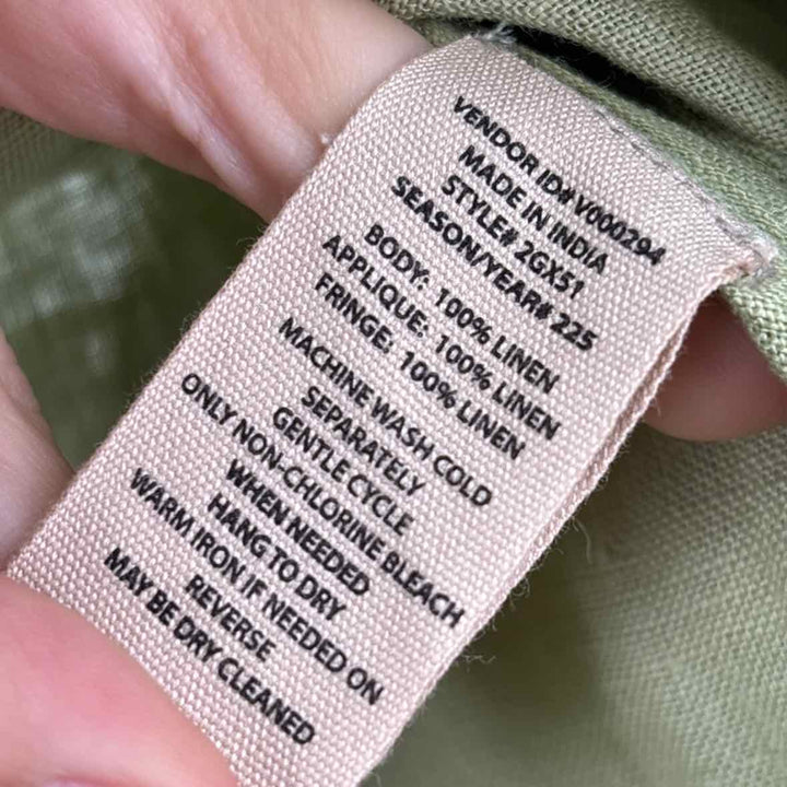 SOFT SURROUNDINGS Sage Linen Shirt