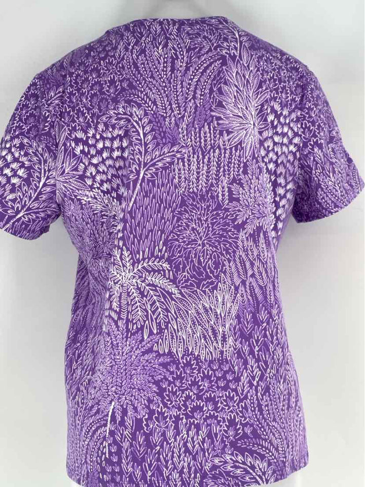Size XL Talbots Purple Print Shirt