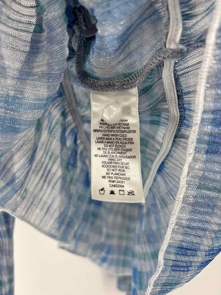 Size S Blue Print Shirt