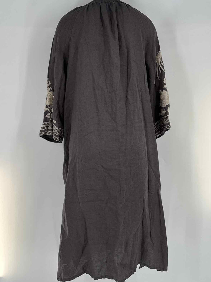 Size XXL Johnny Was Gray Linen Dress