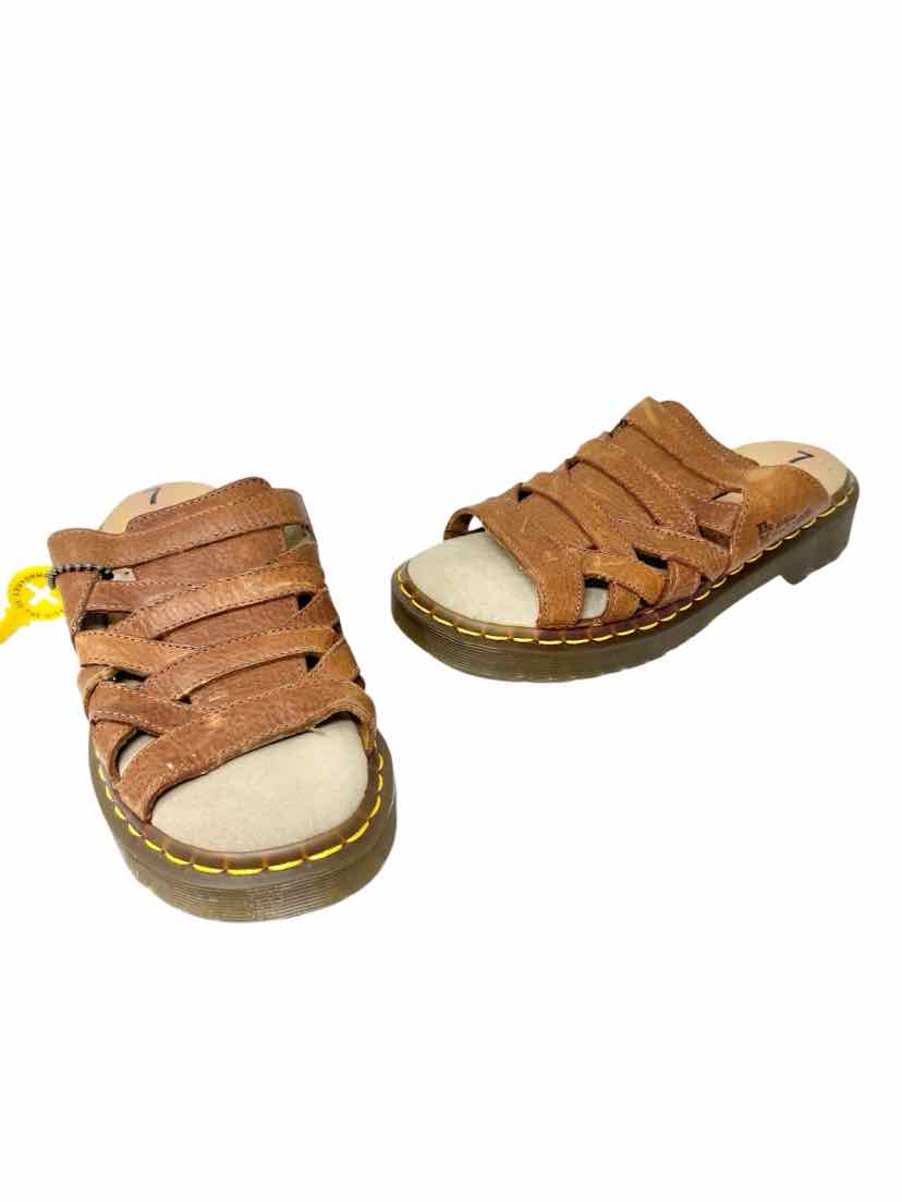 Shoe Size 7 DOC MARTENS Tan Leather Sandals