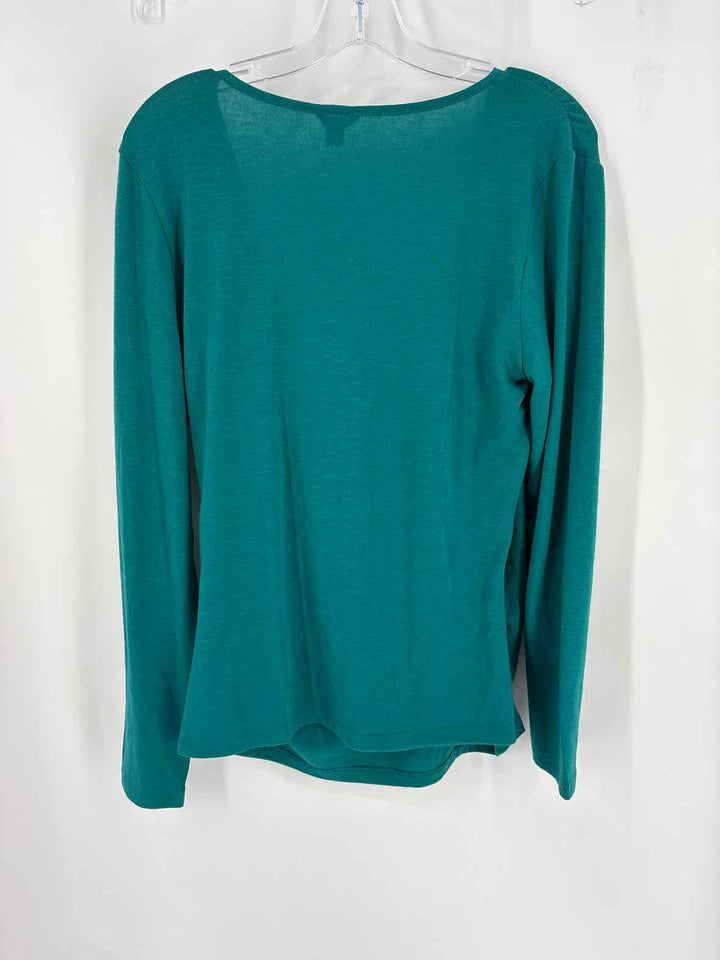 Size L Ann Taylor Green Shirt