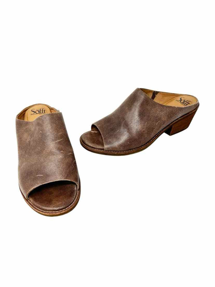 Shoe Size 9 SOFFT Tan Leather Sandals