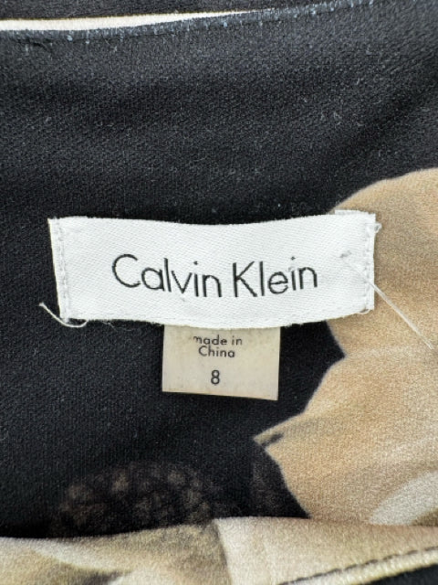 Size 8 Calvin Klein Tan Dress