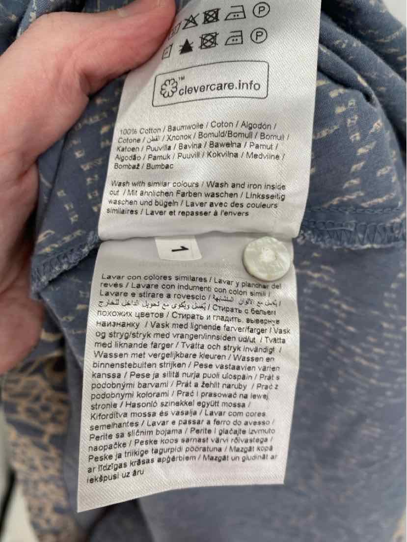 Size 42 Blue Print Dress