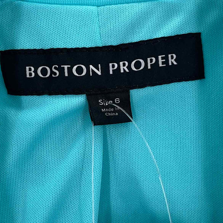 Size 6 BOSTON PROPER Aqua Blazer