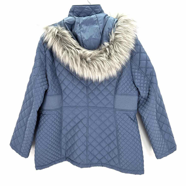 Size XXL Calvin Klein Blue Quilted Coat