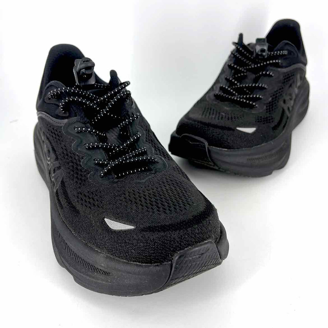 Shoe Size 9 HOKA Black Knit Sneakers