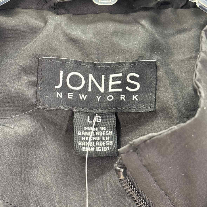 Size L Jones New York Black Nylon Jacket