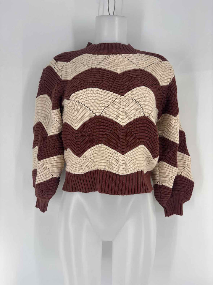Size S CLEOBELLA Brown Print Sweater