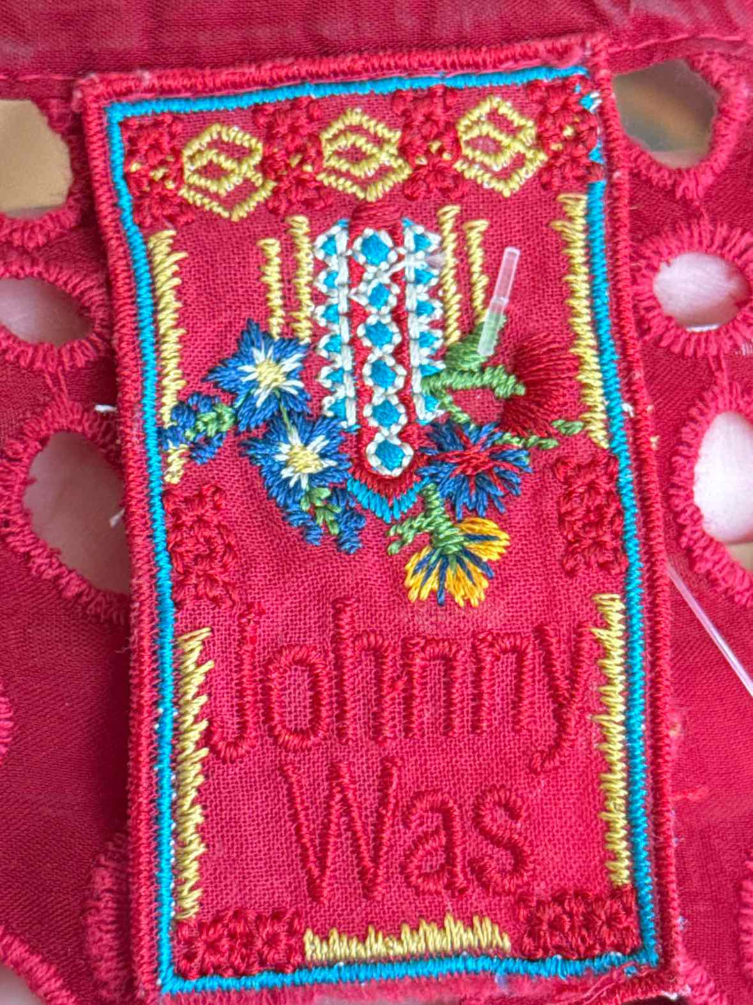 Size M Johnny Was Red Shirt