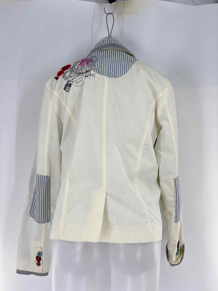Size 46 DESIGUAL Cream Blazer