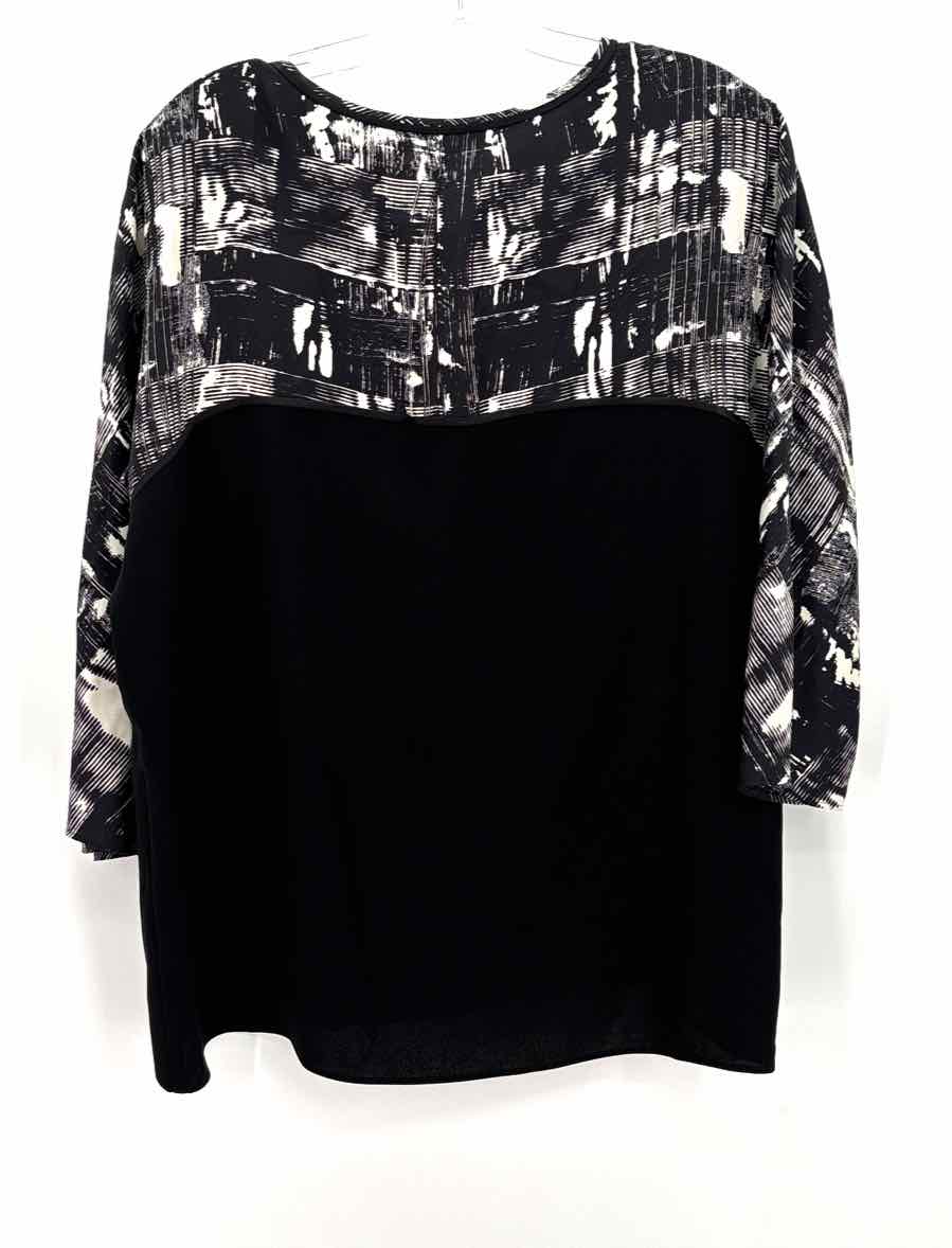 Size M LAFAYETTE Black Silk Shirt