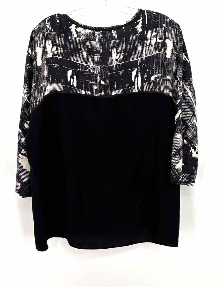 Size M LAFAYETTE Black Silk Shirt