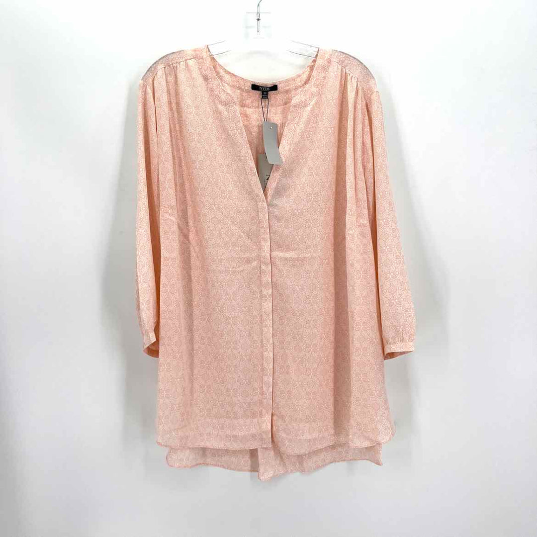 Size 2X NMDJ Peach Shirt