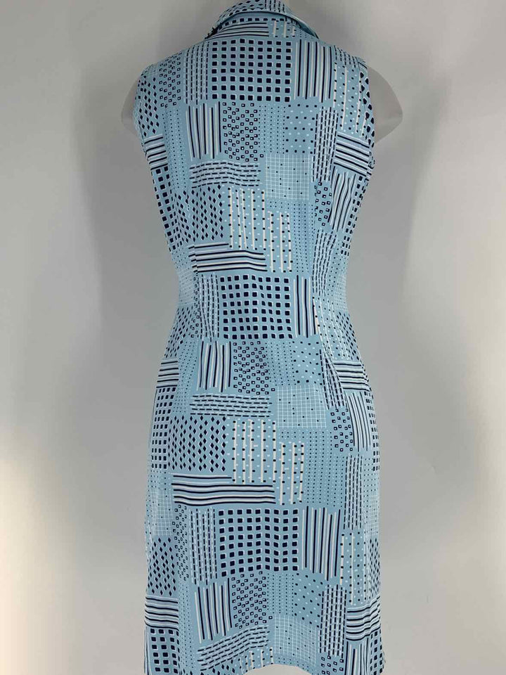 Size M J MCLAUGHLIN Blue Print Dress