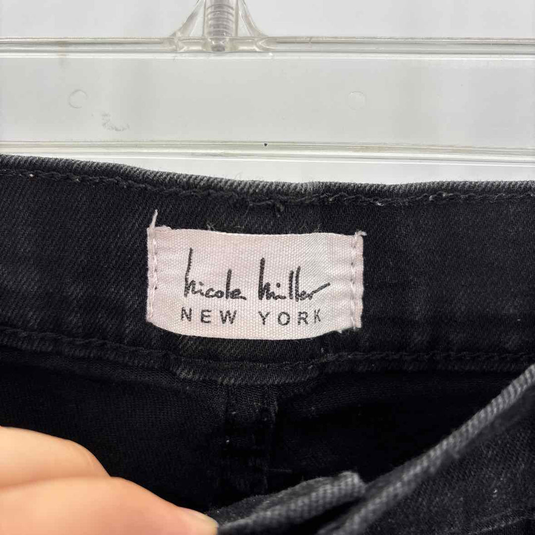 Size 12 NICOLE MILLER Black Denim Jeans