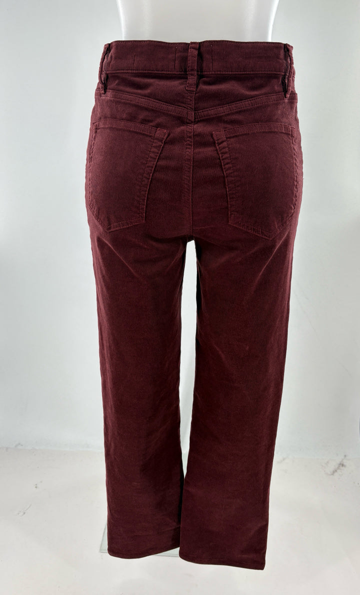 Size 28 FRAME Burgundy Corduroy Pants