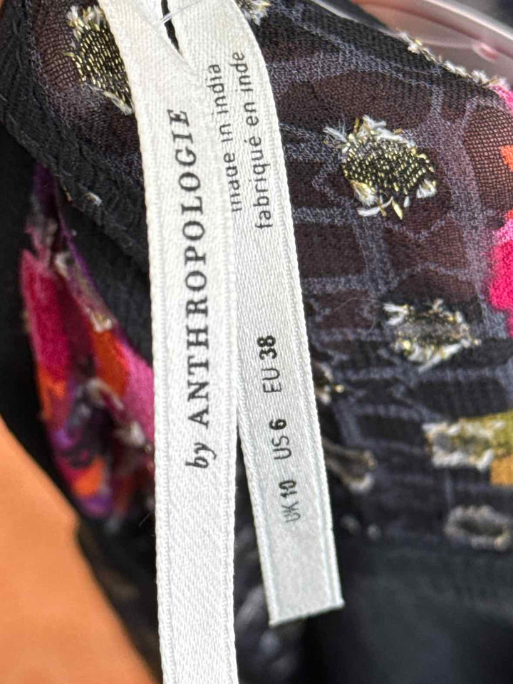 Size 6 Anthropologie Multi-Color Shirt