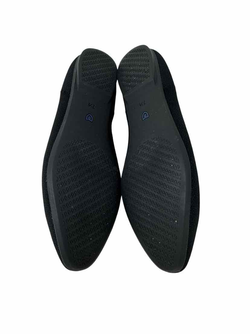 Shoe Size 7.5 ROTHY'S Black Knit Flats