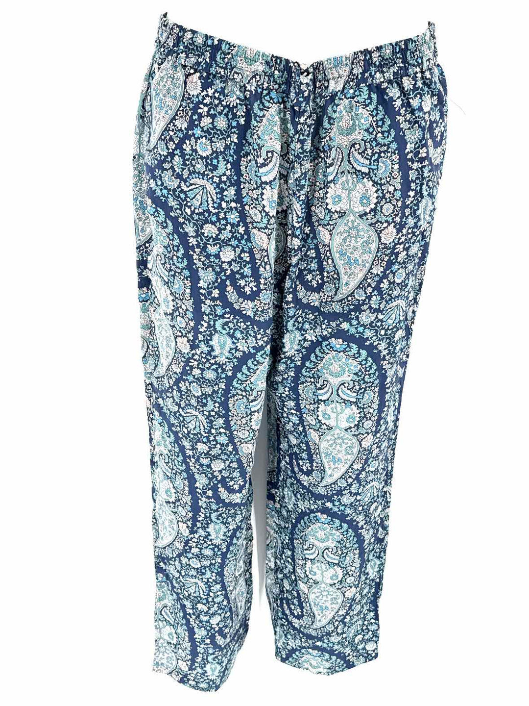 Size 10 J Crew Blue Print Pants