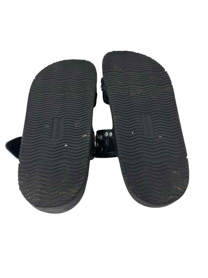 Shoe Size 8 FREE PEOPLE Black Leather Sandals