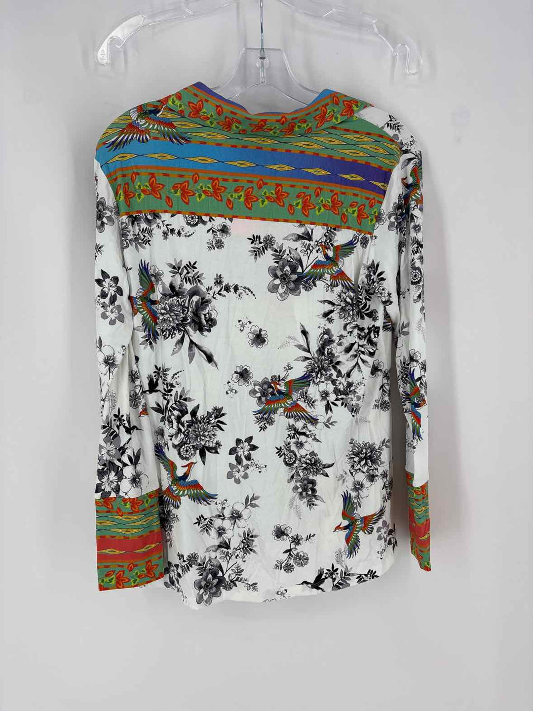 Size S Johnny Was White Print Shirt