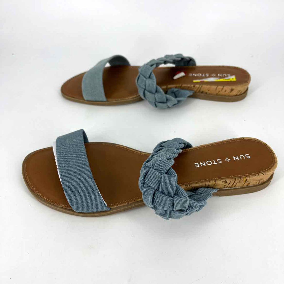 Shoe Size 9 Blue Denim Sandals