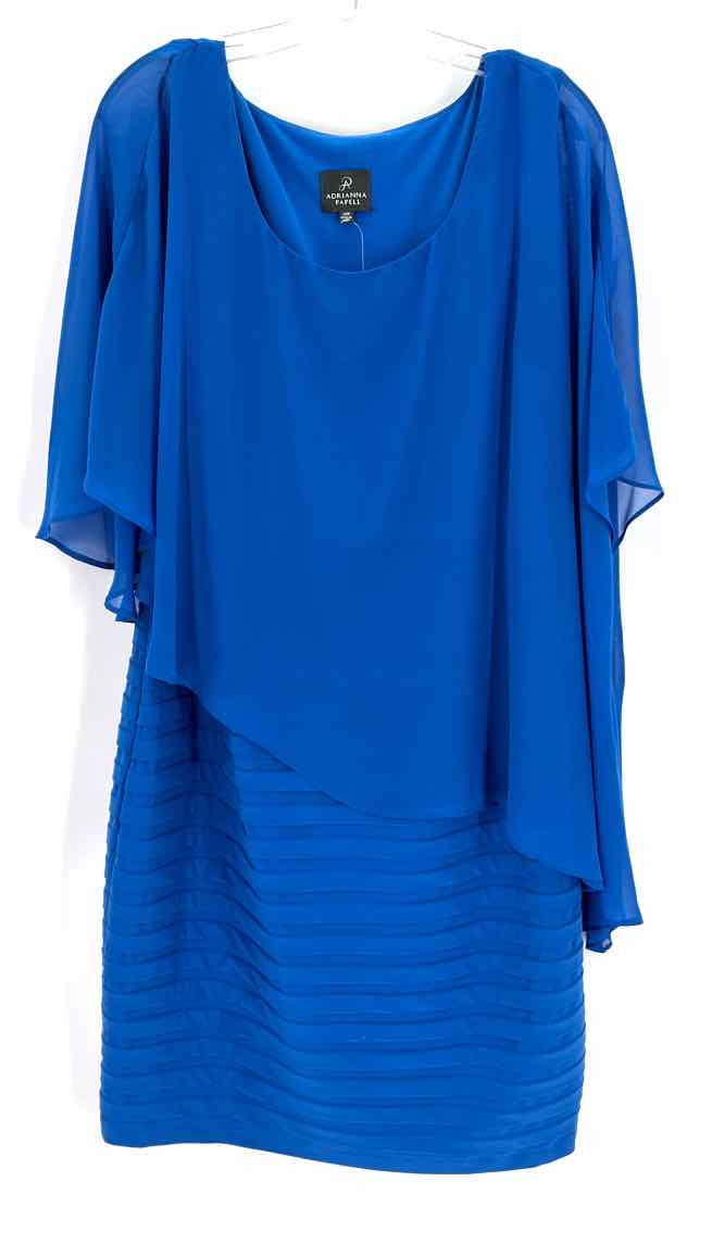 Size 14 Adrianna Papell Blue Dress