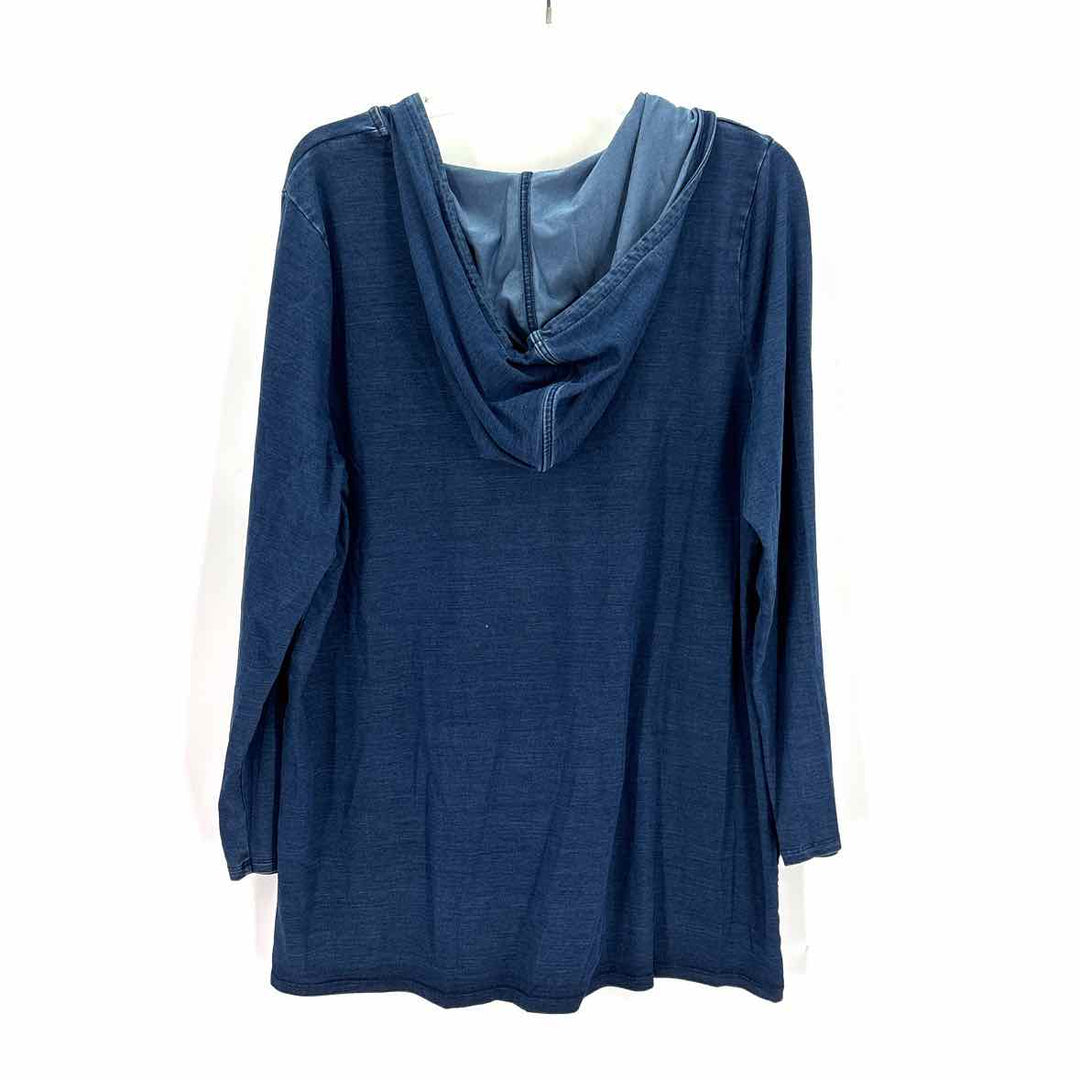 Size L J JILL Navy Shirt