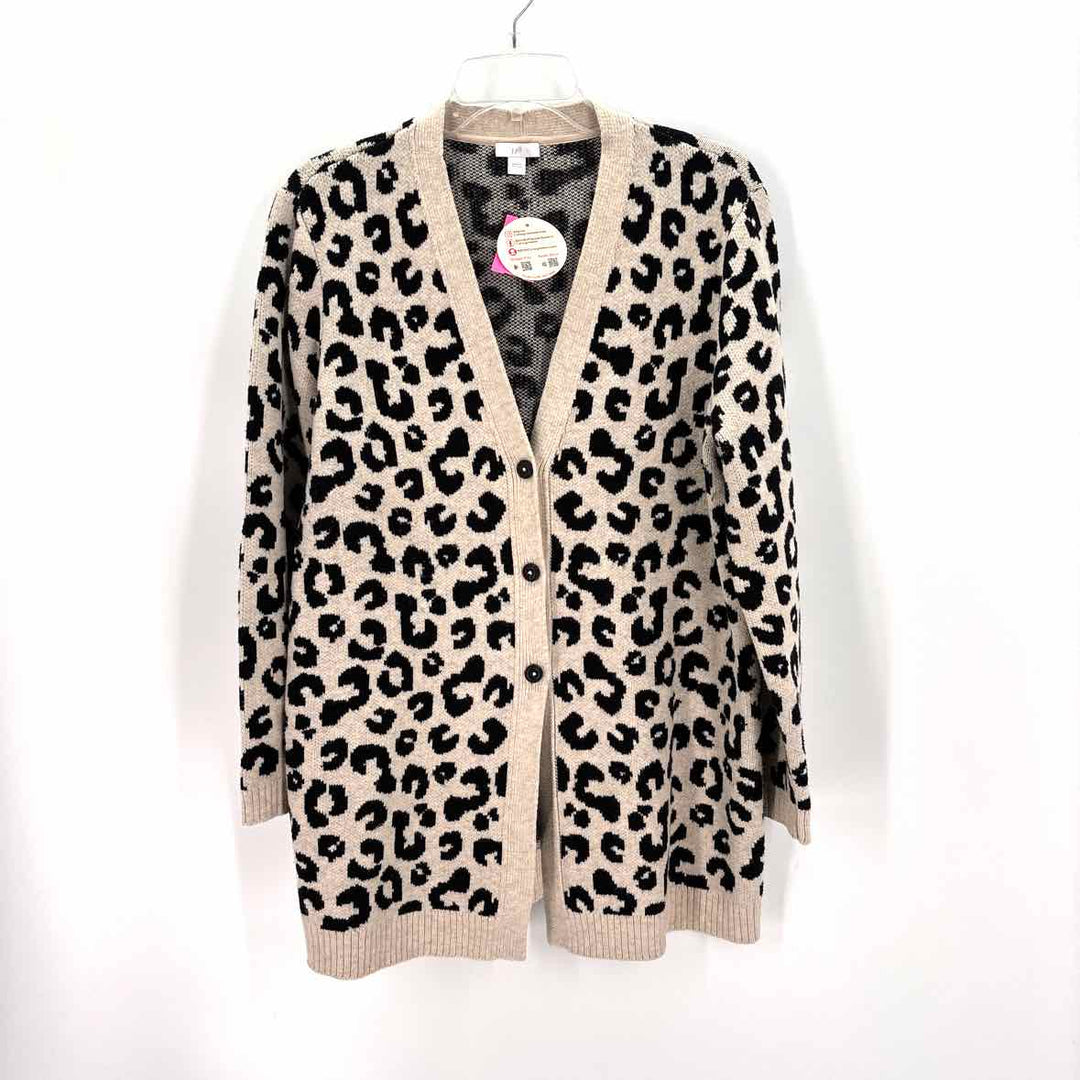 Size L J JILL Multi-Color Knit Cardigan