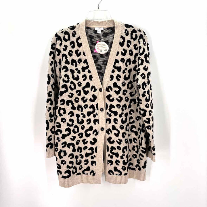 Size L J JILL Multi-Color Knit Cardigan