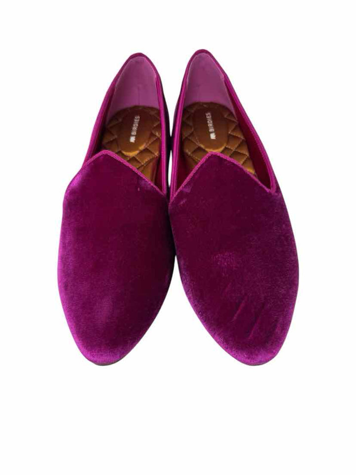Shoe Size 9.5 BIRDIES Fuschia Velour Flats