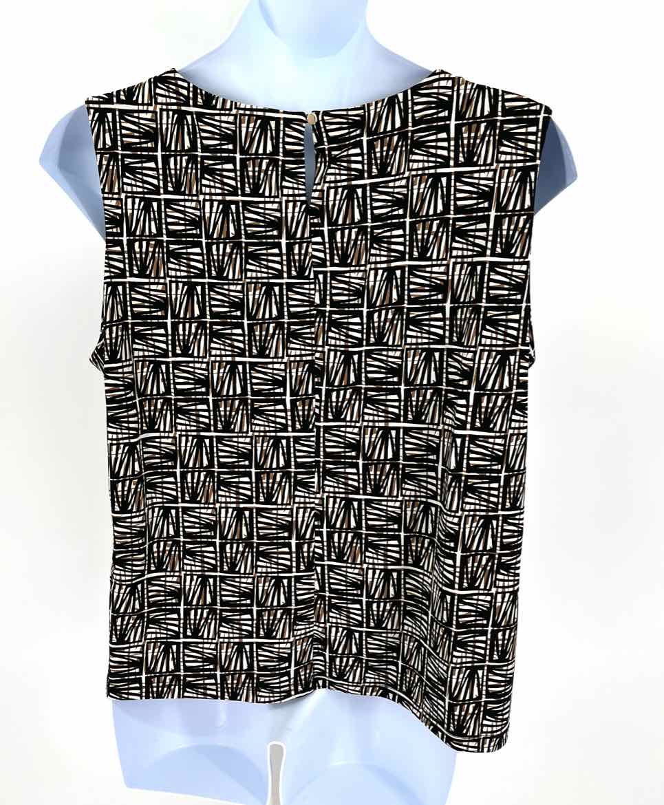 Size 2X Calvin Klein Black Print Shirt