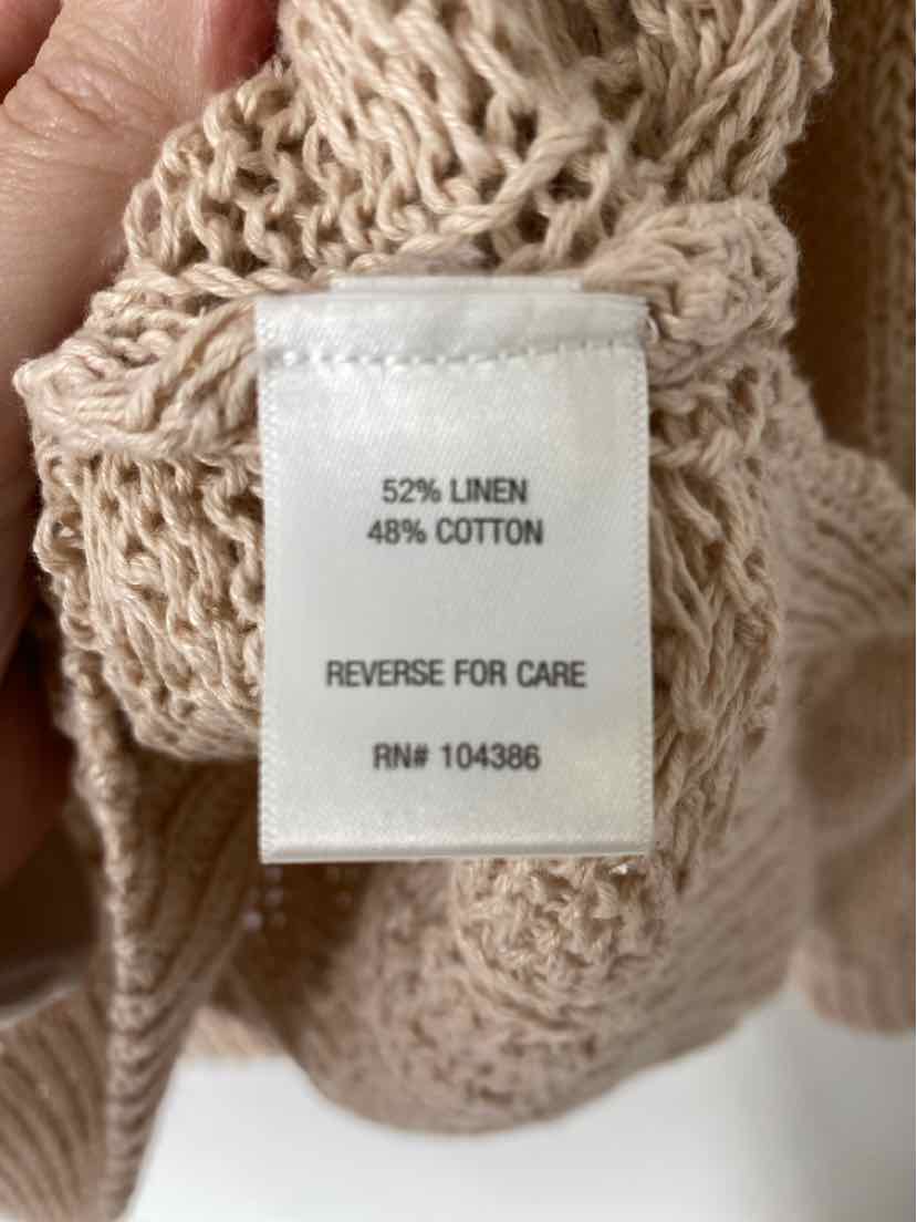 Size XL GARNET HILL Tan Sweater