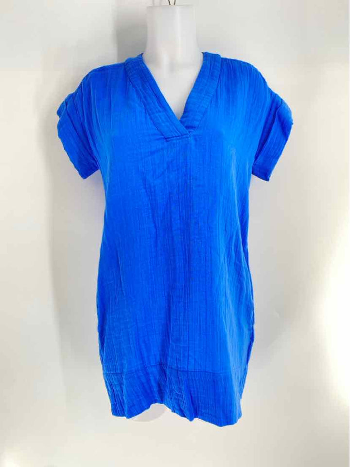 Size XS OLIPHANT Blue Cotton Dress